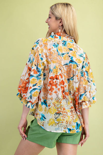 Floral Frenzie Top