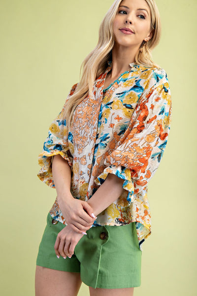 Floral Frenzie Top