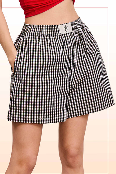 Gingham Boxer Shorts