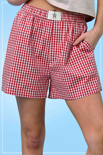 Gingham Boxer Shorts