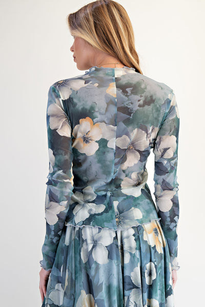 Flower Sheer Shirt+
