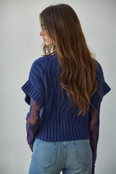 Lapis Short Sleeve Sweater
