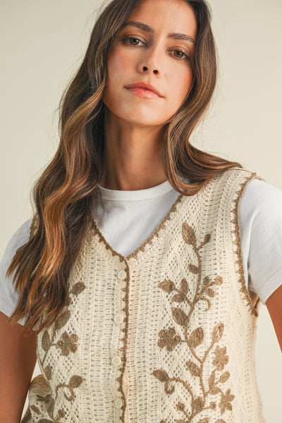 Blanket Stitch Vest