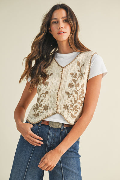 Blanket Stitch Vest