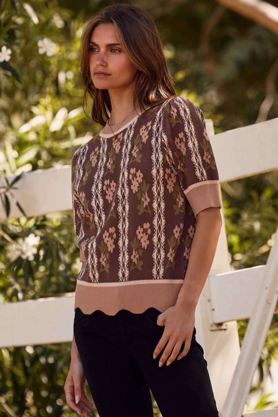 Jacquard Sweater+
