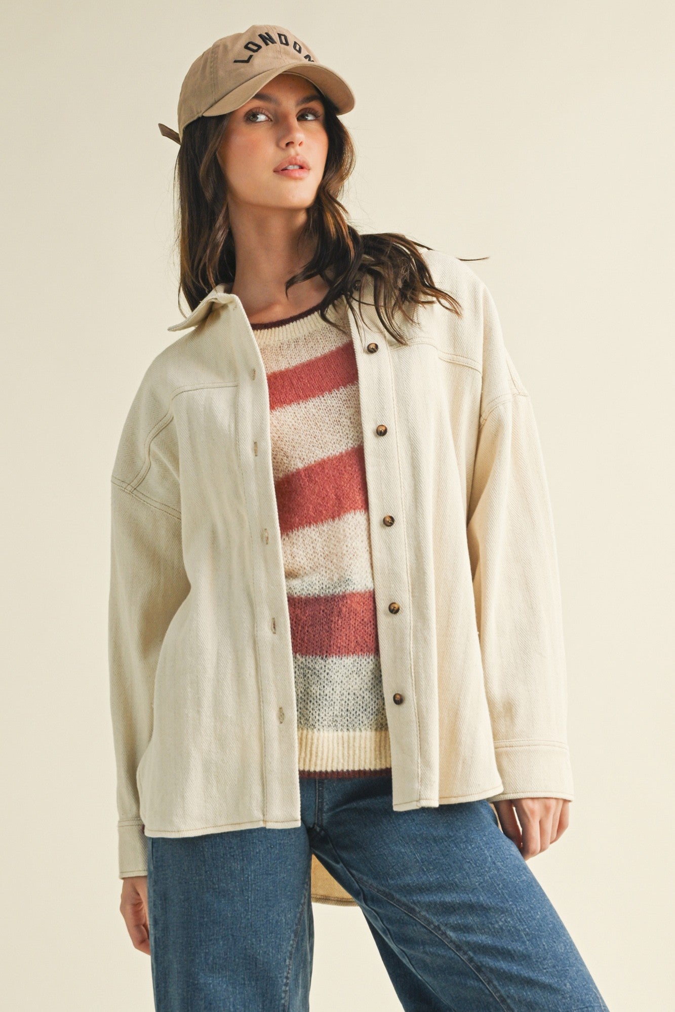 Harringbone Shacket