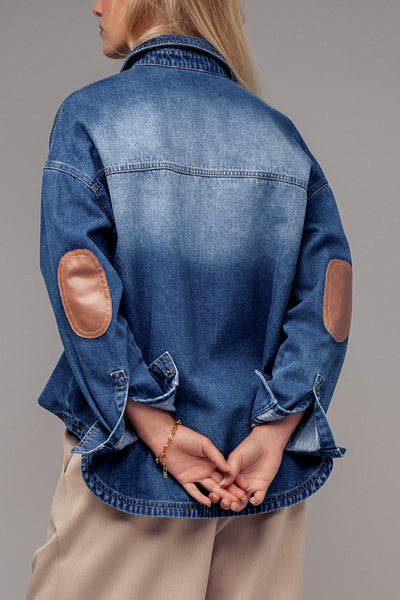 Western Elbow Patch Top