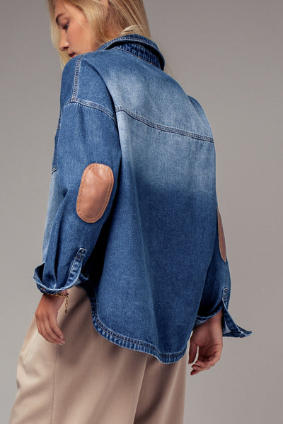 Western Elbow Patch Top