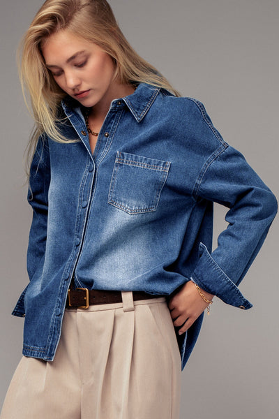 Western Elbow Patch Top