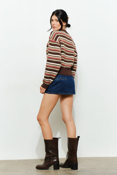 Pat Striped Sweater