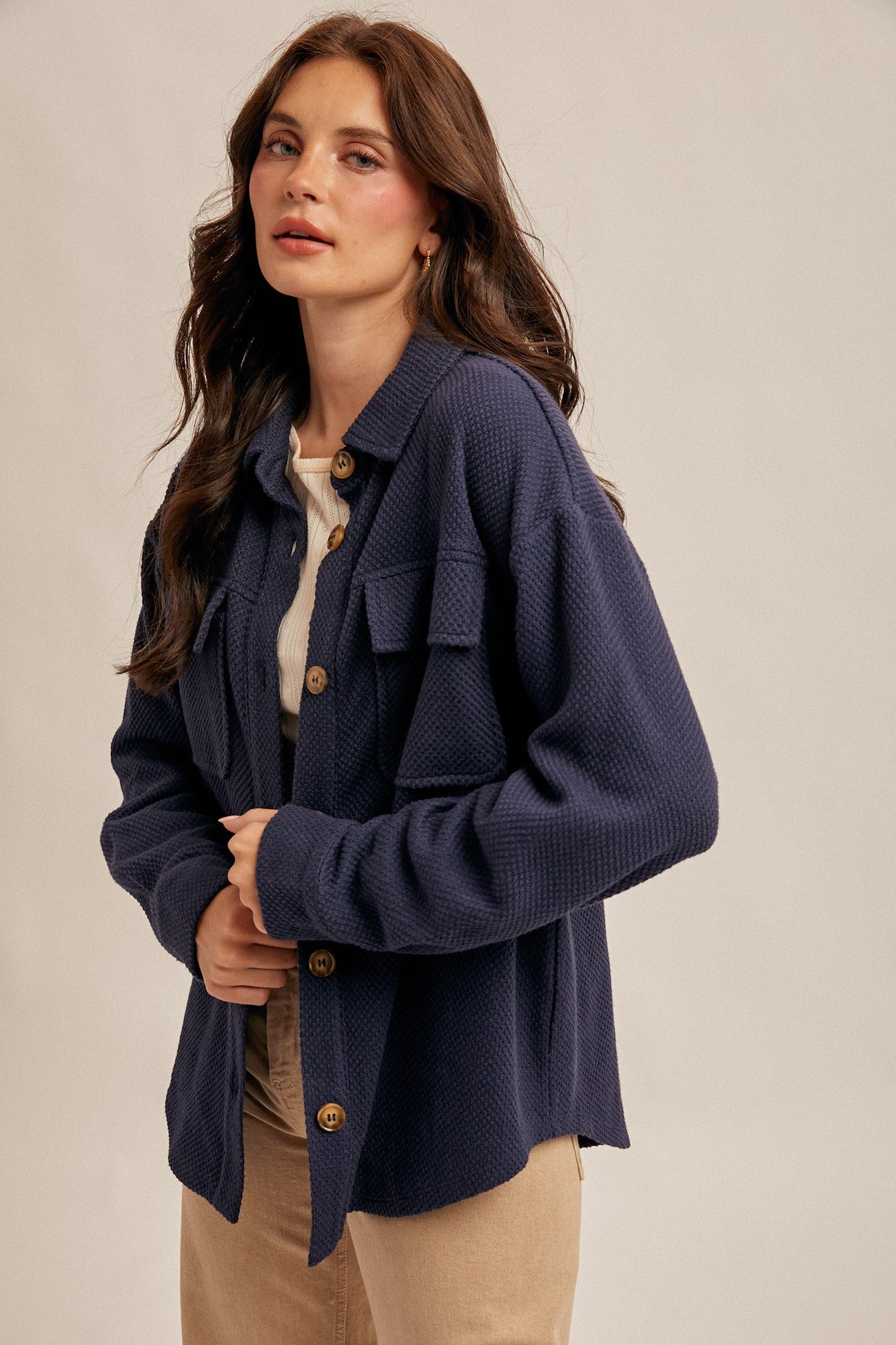 Waffle Weave Shacket