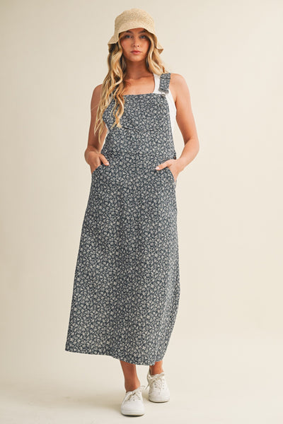Ditsy Floral Overall Dress