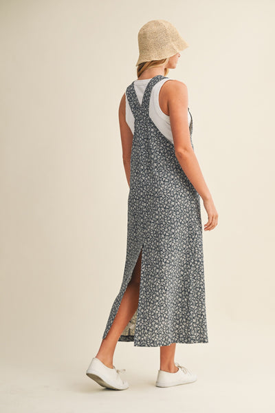 Ditsy Floral Overall Dress