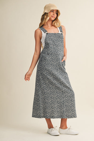Ditsy Floral Overall Dress