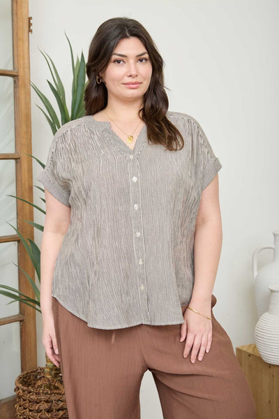 Lissie Stripe Short Sleeve+