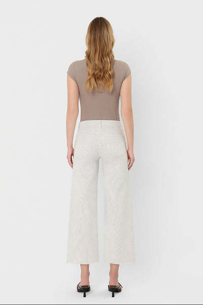 Stripes Crop Wide Leg