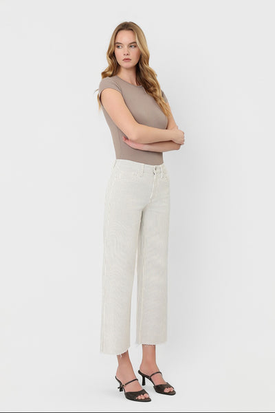 Stripes Crop Wide Leg