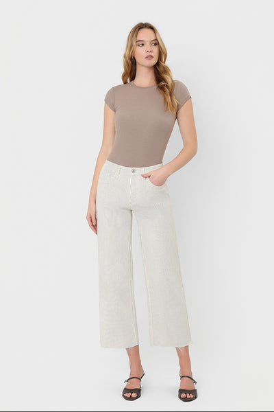 Stripes Crop Wide Leg