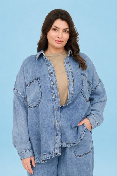 Everyday Denim Shirt+