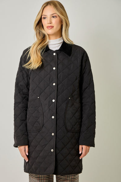 Blackberry Country Quilted Coat