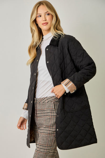 Blackberry Country Quilted Coat
