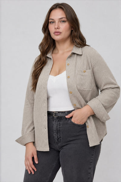 Driftwood Stripe Shirt+