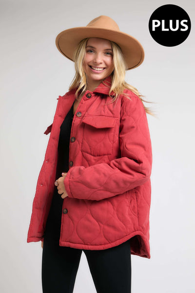 Paprika Spice Quilted Jacket+