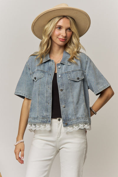 Lainey Denim Top