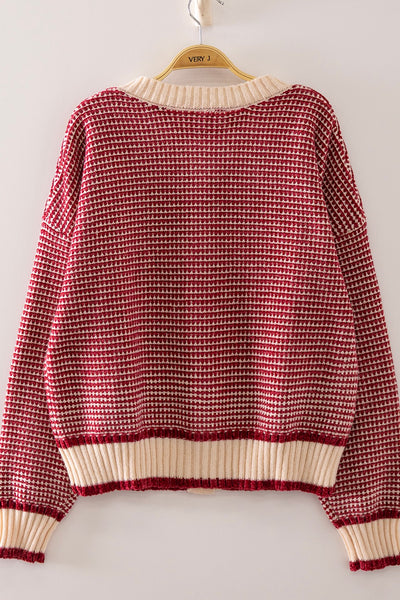 Cranberry Cardigan