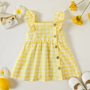 Yellow Check Dress