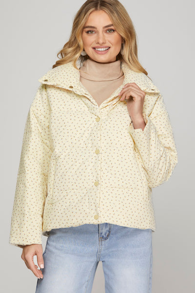 Floral Puffer Jacket