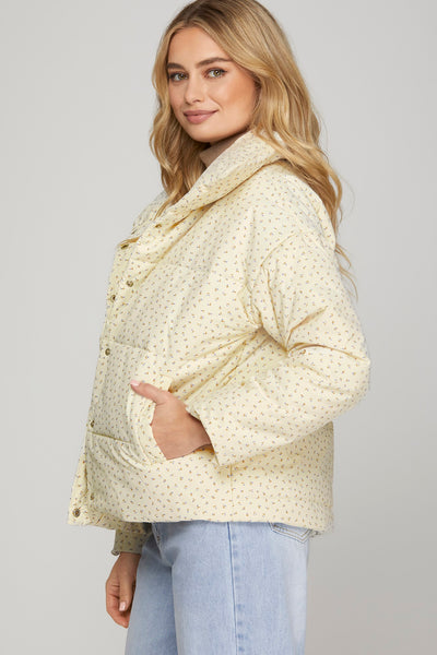Floral Puffer Jacket