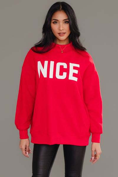 Naughty/Nice Reversible Sweatshirt