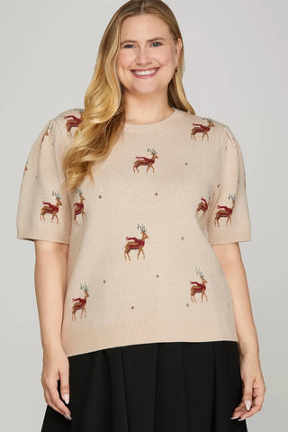Reindeer Sweater+