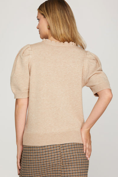 Tami Ruffle Sweater