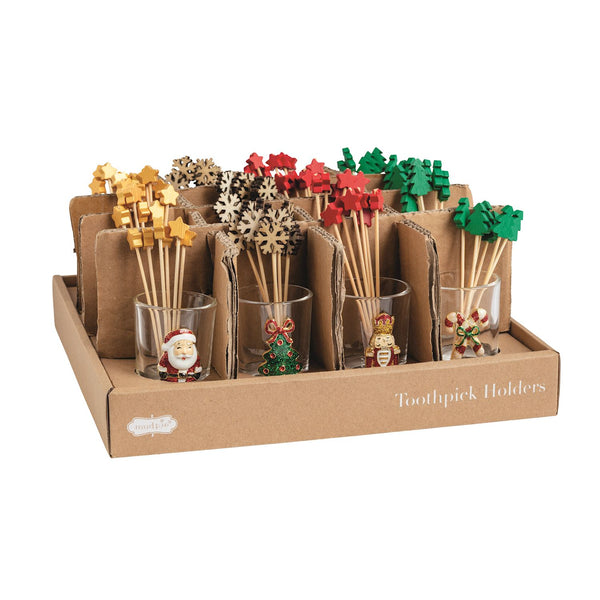 Christmas Icon Toothpick Caddy Sets