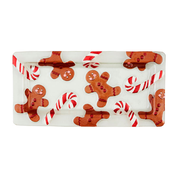 Glass Gingerbread Tray