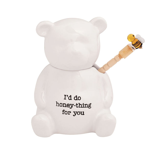Bear Honey Jar Set