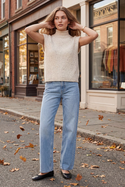 Autumn Speckle Sleeveless Sweater