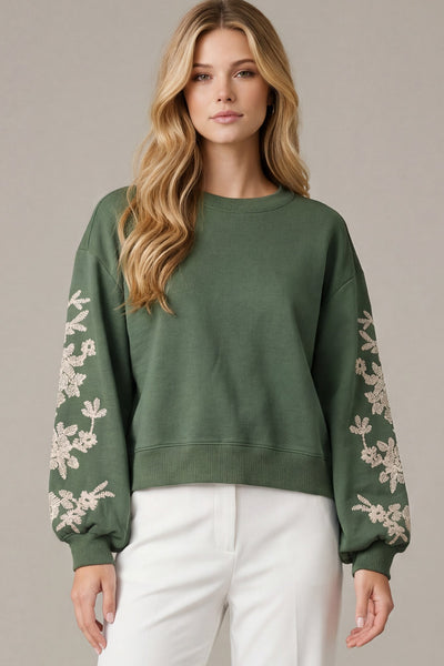 Floral Whisper Pullover