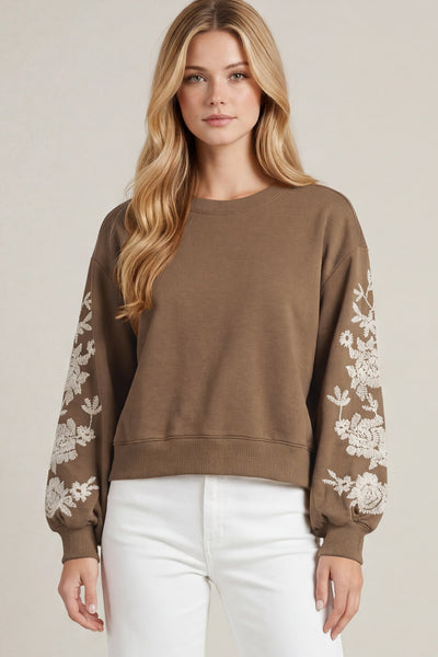 Floral Whisper Pullover