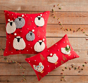 Xmas Farm Animal Pillows