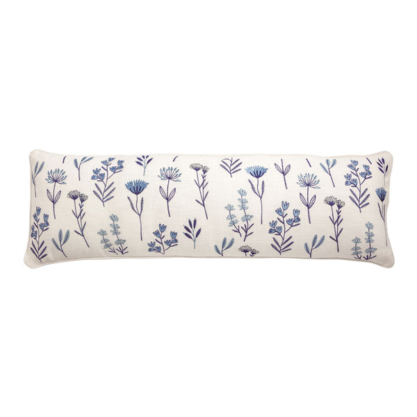 Blue Floral Pillow