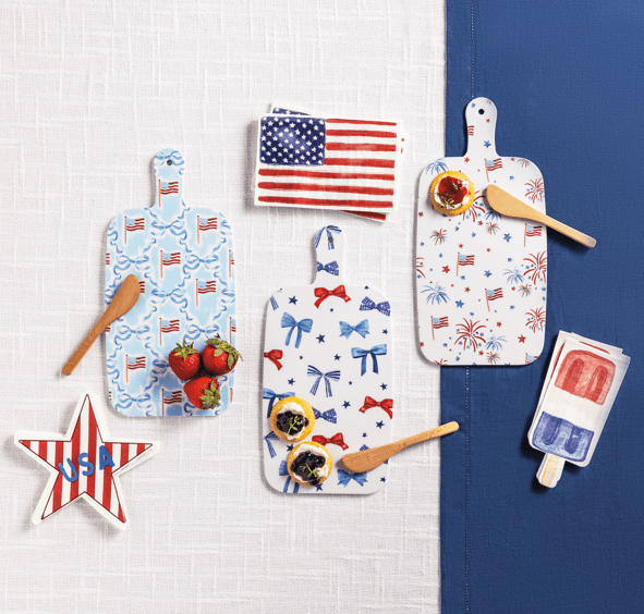 Americana Melamine Board & Napkin Set