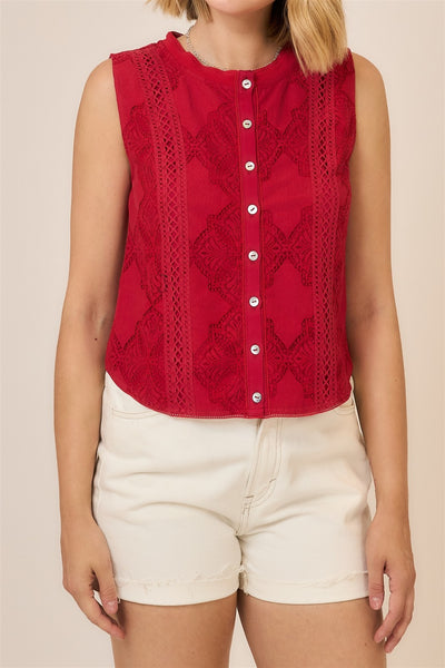 Ruby Lace Top