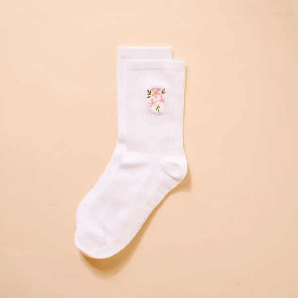 Embroidered Crew Socks