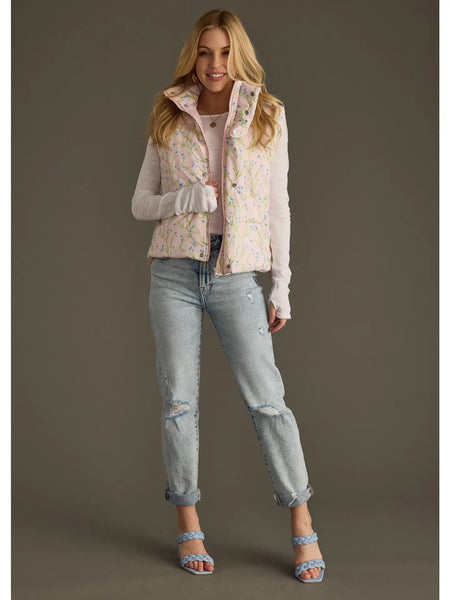 Pink Floral Vest