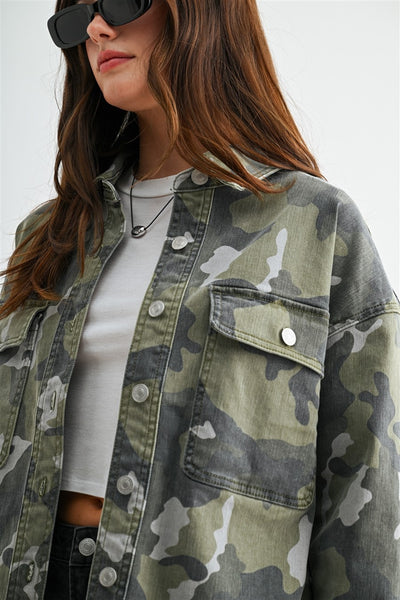 Camo Shacket