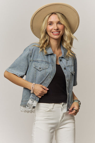 Lainey Denim Top