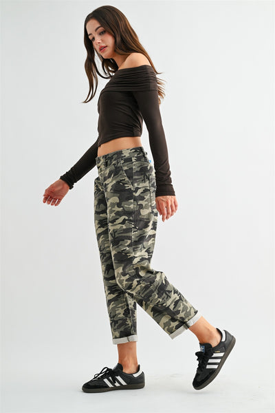Camo Crop Jeans